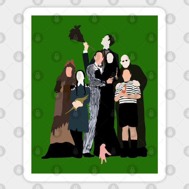 Minimalist Addams Family Sticker by sigsin